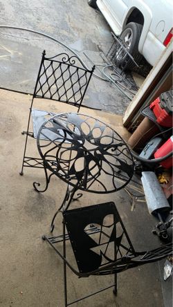 Out door chairs and table