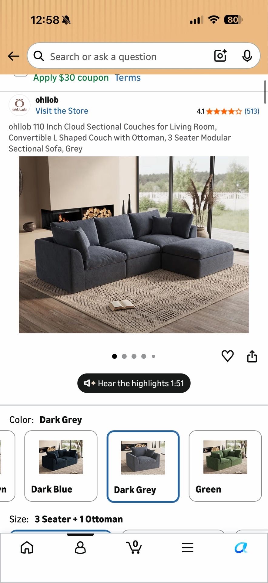 Cloud couch