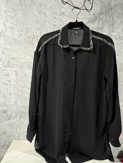 Ellen Tracy black blouse