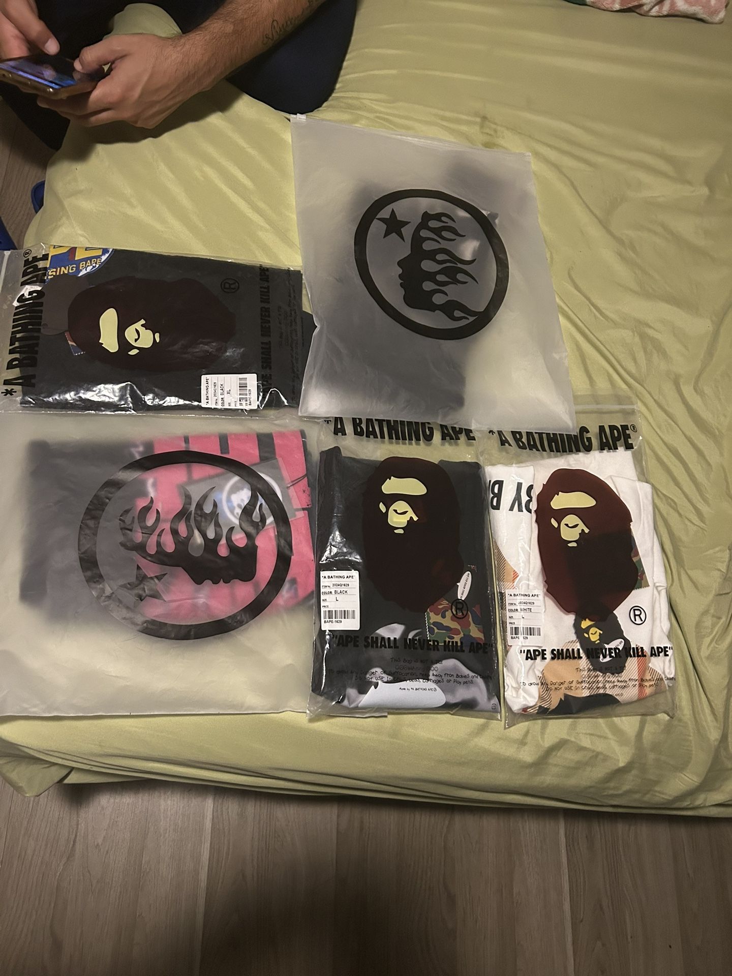Bape And Hellstar Shirts
