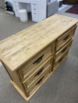 Solid Wood 6 Drawer Dresser