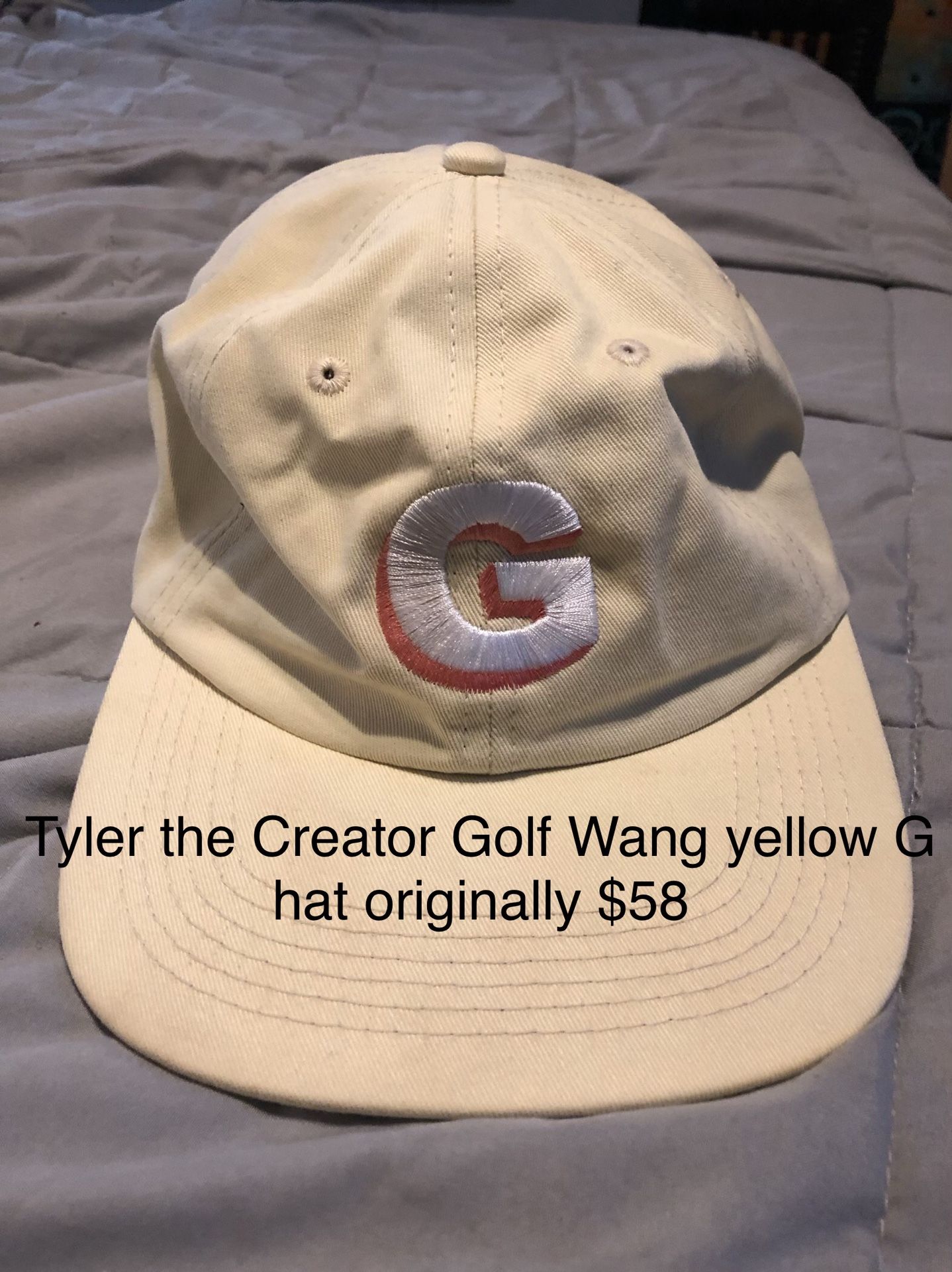 Tyler the Creator Golf Wang yellow G hat