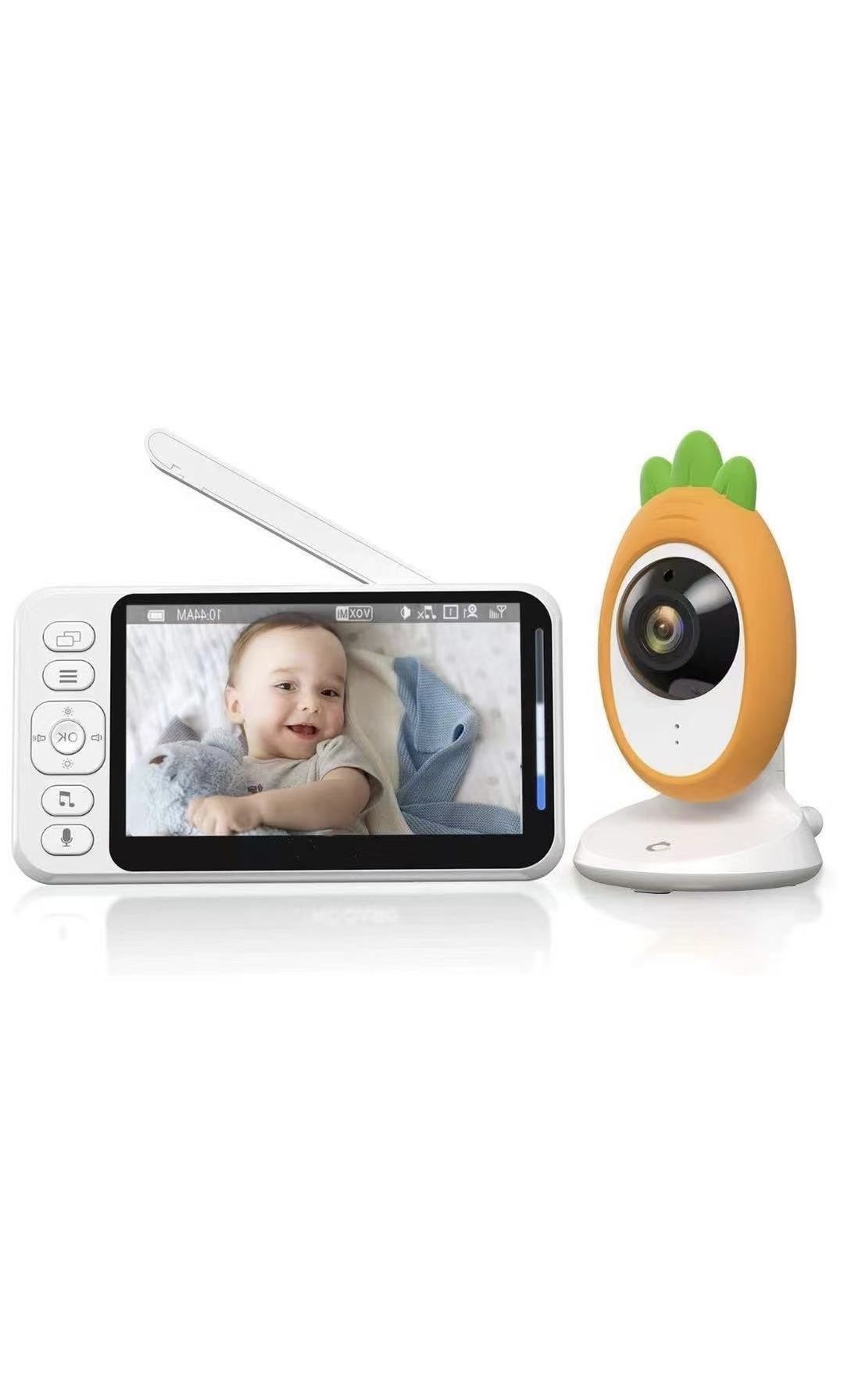 Video Baby Monitor, Touch 4.3" HD LCD Display with Camera, Two-Way Audio, Invisible LED Night Vision, VOX Mode, Split Screen, 960ft Range, 8 Lullabies