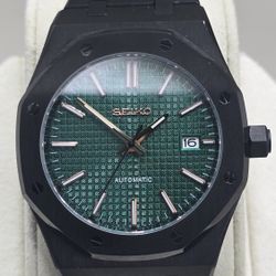 Seiko MOD Black Oak Nh35 Automatic Mobement Black A P Case