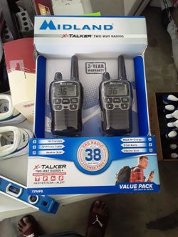 Brand New Midland Tucker Two-way Radios 38 Mile Range