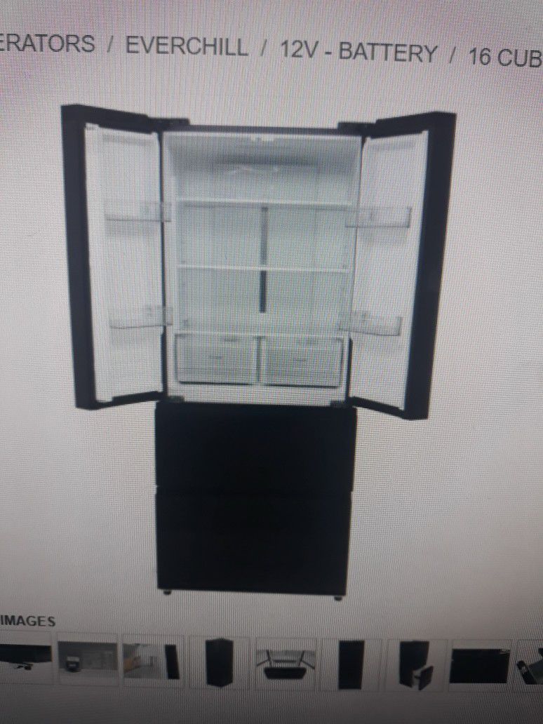 RV Refrigerator 110 Volt with French Doors