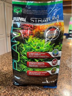 New bag of Aquarium Substrate Plant and Shrimp Stratum for Freshwater Fish Tanks, 8.8 lbs
