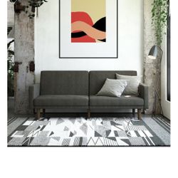 Grey Futon with USB Port