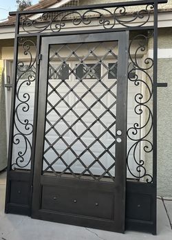 Wrought Iron Entryway Gate