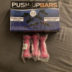 Brand New Unopened Mini Weights And Push Up Bars 