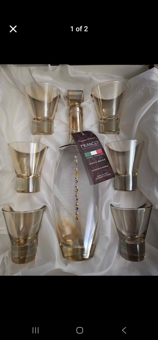 Franco Decanter And 6 Glasses