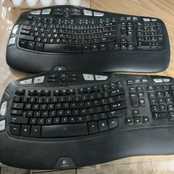Two K350 Keyboards. Plus One UniFi Receiver. $15