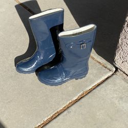 Norfy Rain Boots, Size 8, Navy