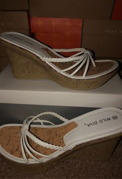 Wild Diva wedge sandals size 8 women’s