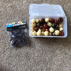 Assortment Of Polished Wooden Beads
