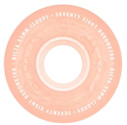 Ricta Clouds 55mm 78a Red Glow In The Dark Skate Wheels 