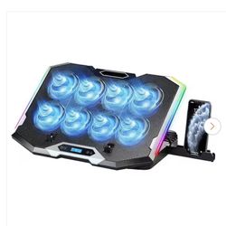 Gaming Laptop Cooling Pad with 8 Fans  Refrigeration Para  Laptop