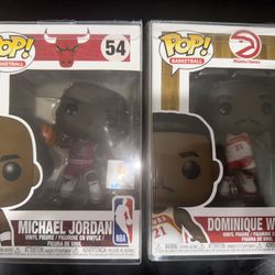 Funko Pop NBA Michael Jordan #54 Dominique Wilkins #104 