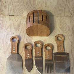 Bamboo Wood Knife Set