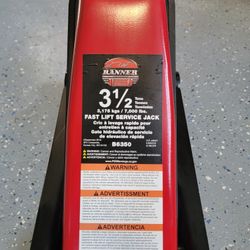 Blackhawk B6350 Black/Red Fast Lift Car Jack