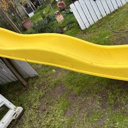 “Swing And Slide” Yellow Playground Slide 
