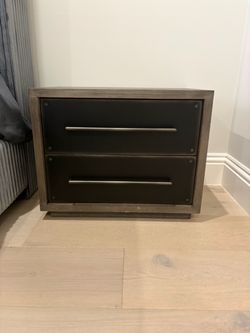 Two Restoration Hardware Colbin nightstands