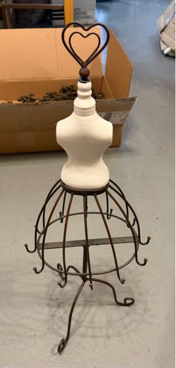 Vintage Style Dress Form Mannequin Jewelry Display Stand – 24”