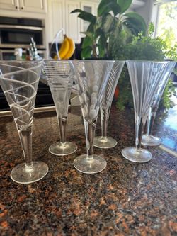 Etched design Glassware