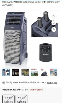 Honeywell CO301PC 590 sq. ft. Powerful Outdoor Evaporative Air Cooler with Remote