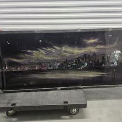 Huge Painted Glass Artwork ***READ DESCRIPTION!!!***