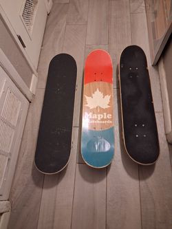 3 piece designer skateboards