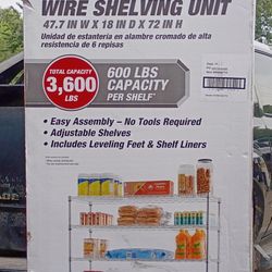 Hyper tough 6 Tier Heavy duty Shelving unit.