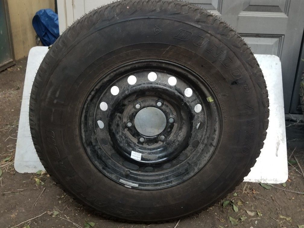 Dunlop spare truck tire