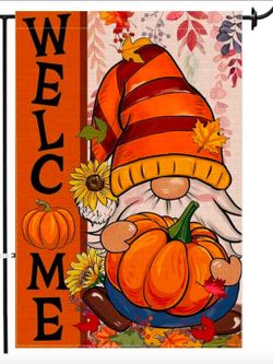Thanksgiving gnome flag