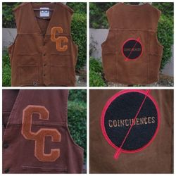 Continual Coincidences Brand Upcycled Denim Hip Hop Vest