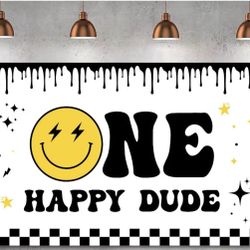 One Happy Dude Birthday Banner