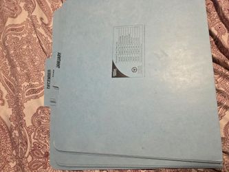 Monthly file tabs