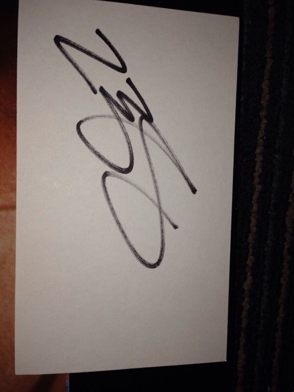 Signed lebron index card rookie auto