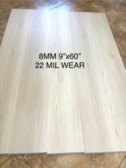 IN STOCK! HEAVY DUTY 8MM LUXURY VINYL PLANK SPC 100% WATERPROOF FLOORING 9”x60” WITH PAD ATTACHED! PICK UP TODAY!
