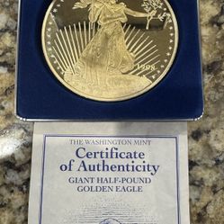 1/2 Pound Pure Silver / 24k Gold