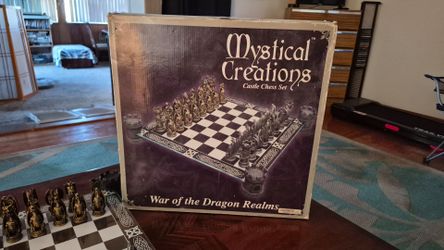 Mystical Creations War of the Dragon Realms Castle Chess Set