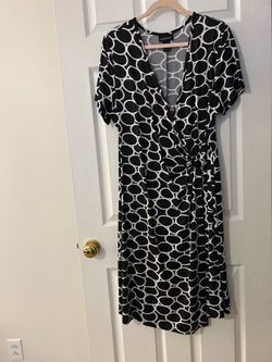 Black black and white Dress