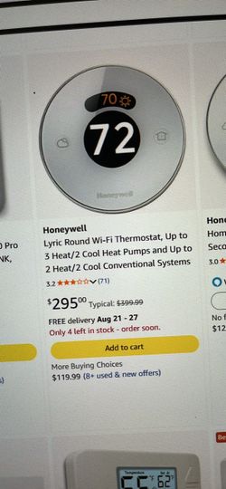 Lyric Honeywell thermostat