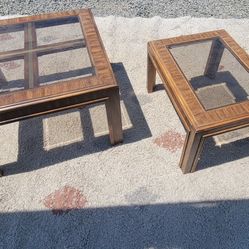 Glass And Wood Tables
