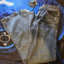Boys jeans size 12 slim straight leg wrangler jeans