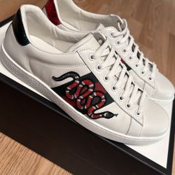 Gucci Ace Embroidered Snake Sneakers