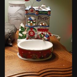 M&Ms Lighted Up  Candy Dish