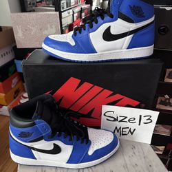 Nike Air Jordan 1 High Og ‘Game Royal’ Size 13 WORN 
