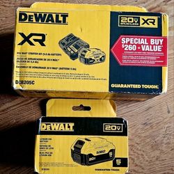dewalt  batterys with 1 charger 