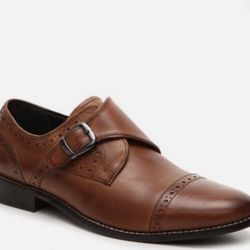 ALMOST FREE! Take A Look! Imported, Nunn Bush Newton Cognac Monkstrap